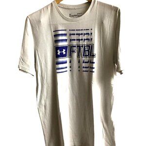Under Armour Mens FTBL HeatGear T-Shirt Medium Loose Fit